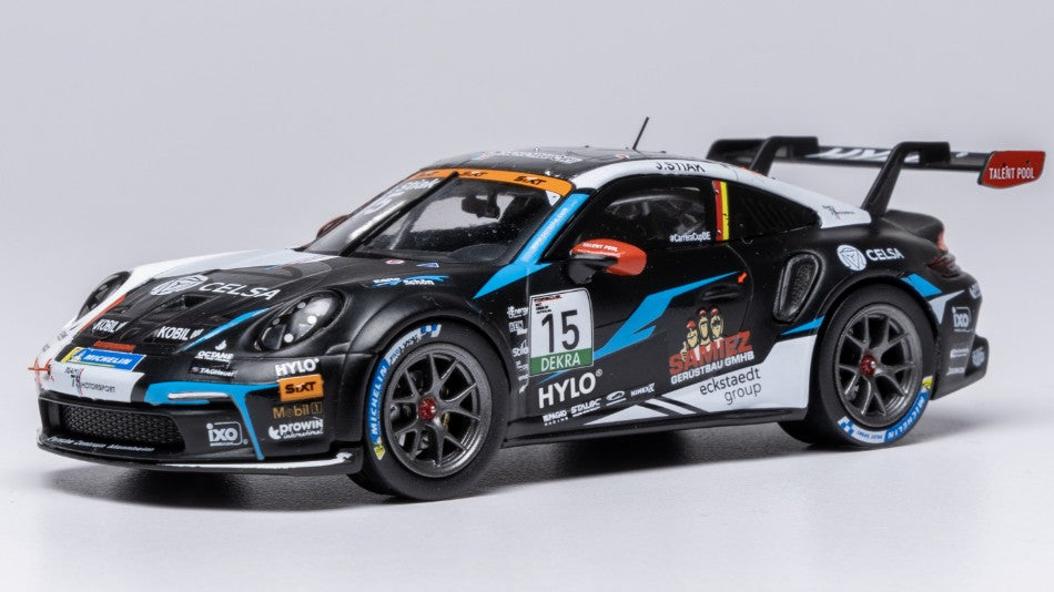 PORSCHE 911 GT3 (992) N.15 PORSCHE CUP OSCHERSLEBEN 2024 J.STIAK 1:43 Scala 1:43 Ixo Model