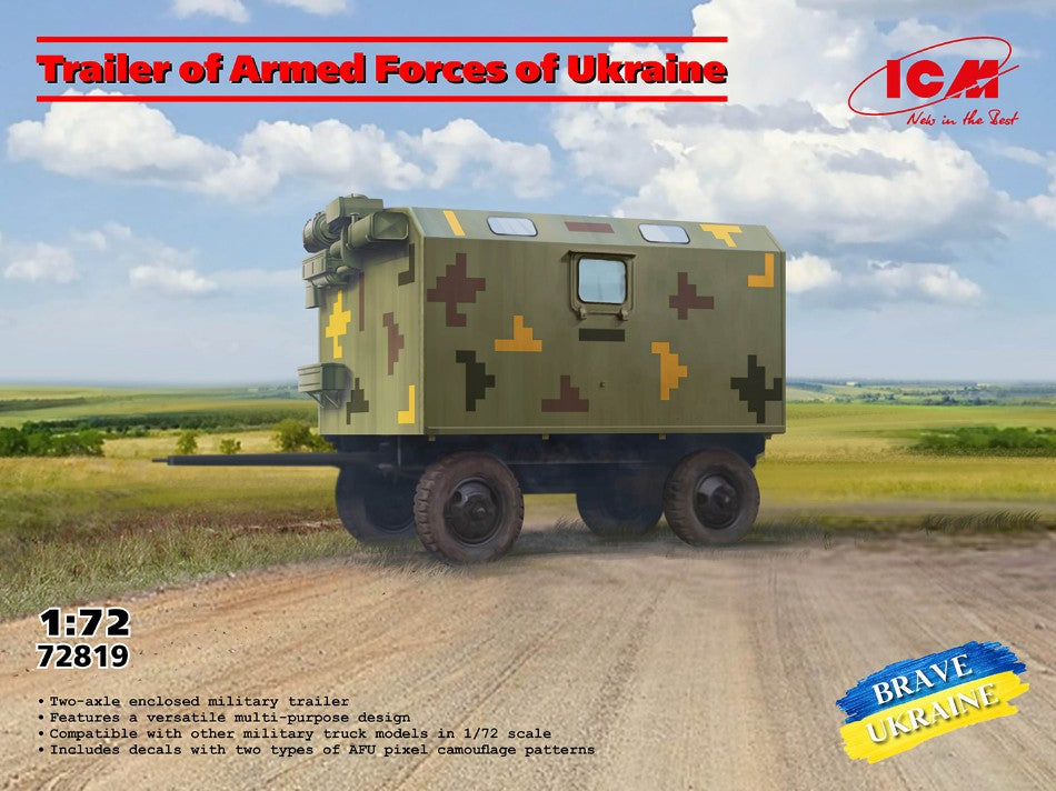 TRAILER OF ARMED FORCES OF UKRAINE KIT 1:72 Scala 1:72 ICM