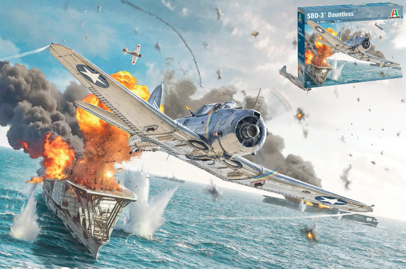 USN SBD-3 DAUNTLESS KIT 1:48 Scala 1:48 Italeri