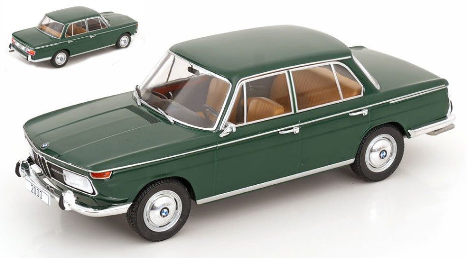 BMW 2000 (TYP 121) 1966 DARK GREEN 1:18 Scala 1:18 ModelCarGroup