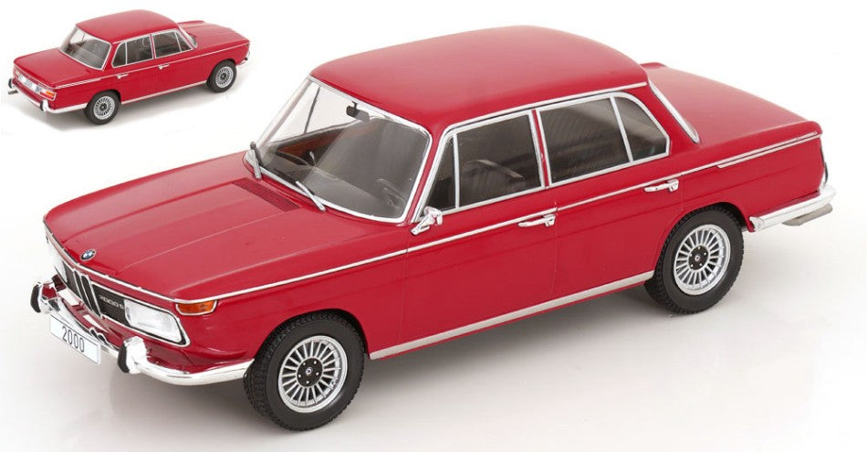 BMW 2000 (TYP 121) 1966 DARK RED 1:18 Scala 1:18 ModelCarGroup