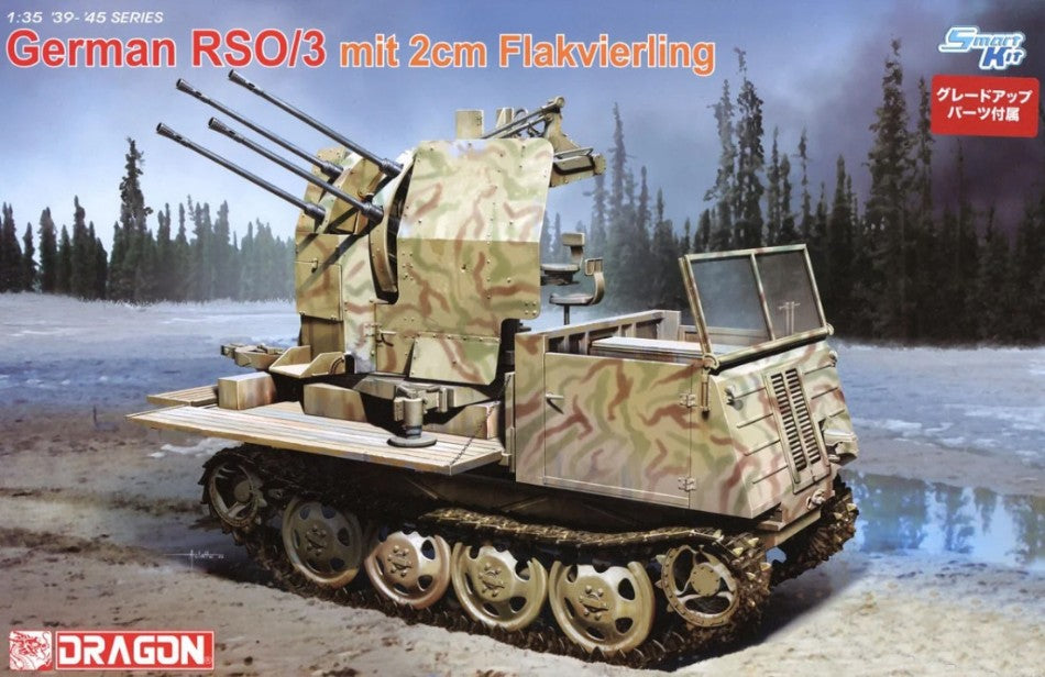 GERMAN RSO/3 mit 2cm FLAKVIERLING KIT 1:35 Scala 1:35 Dragon
