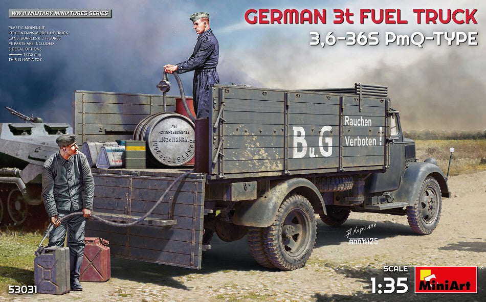 GERMAN 3t FUEL TRUCK 3,6-36S PmQ-TYPE KIT 1:35 Scala 1:35 Miniart