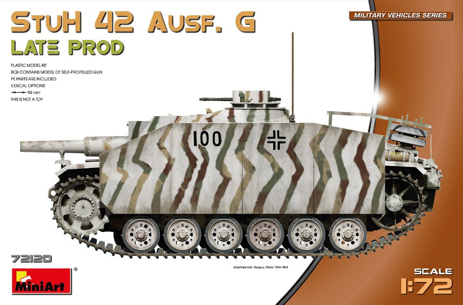 STUH 42 AUSF. G LATE PRODUCTION KIT 1:72 Scala 1:72 Miniart