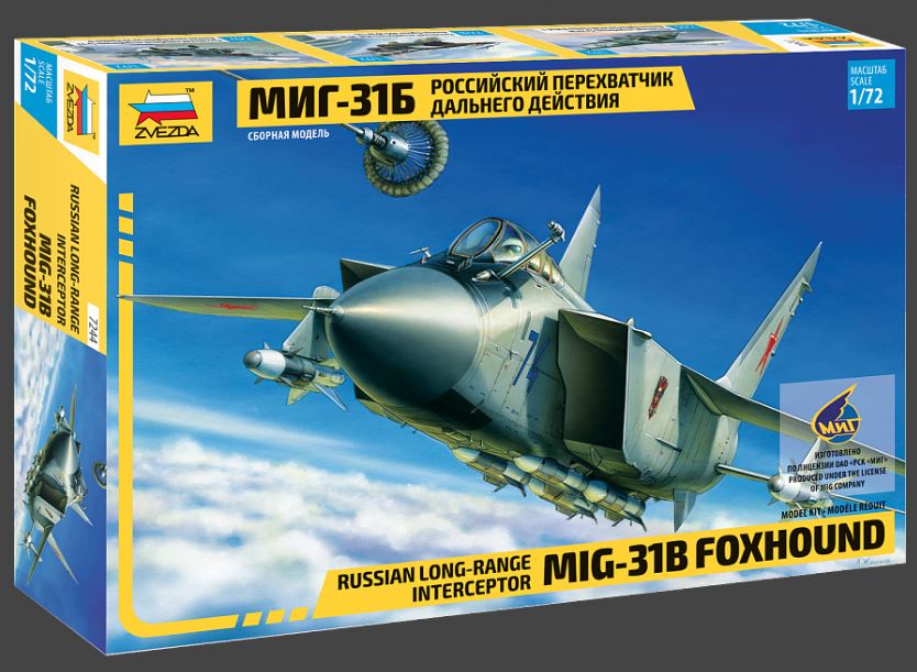 MIG-31 B KIT 1:72 Scala 1:72 Zvezda