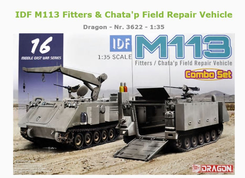 IDF M113 FITTERS & CHATA p FIELD REPAIR VEHICLE KIT 1:35 Scala 1:35 Dragon