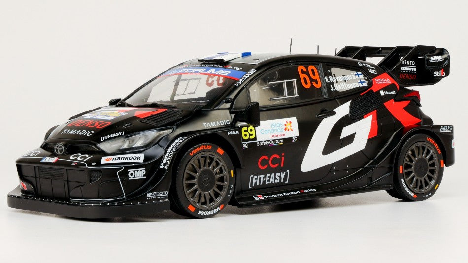 TOYOTA GR YARIS N.69 RALLY1 ISLAS CANARIS 2025 ROVANPERA-HALTTUNEN1:18
Scala 1:18 Ixo Model