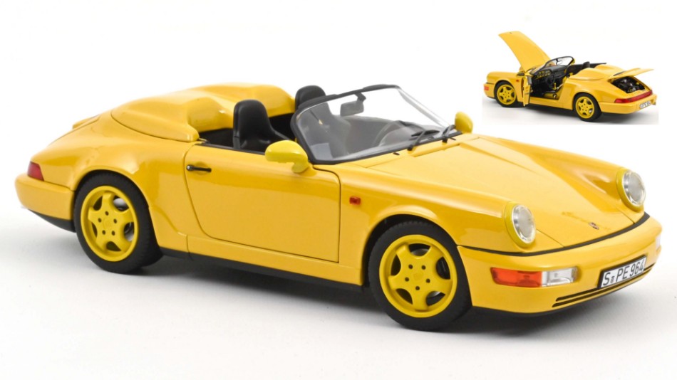 PORSCHE 911 SPEEDSTER 1993 SPEED YELLOW 1:18 Scala 1:18 Norev