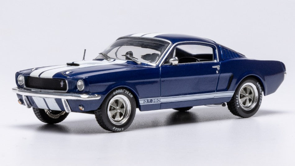 FORD MUSTANG SHELBY GT 350 1965 DARK BLUE/WHITE 1:43 Scala 1:43 Ixo Model