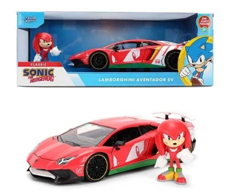 LAMBORGHINI AVENTADOR SV "KNUCKLES" W/FIGURE 1:24 Scala 1:24 Jada Toys