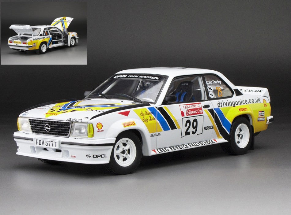 OPEL ASCONA 400 N.29 TRACK HISTORIC CUP 2016 S.BLOMQVIST-C.THORLEY 1:18 Scala 1:18 SunStar
