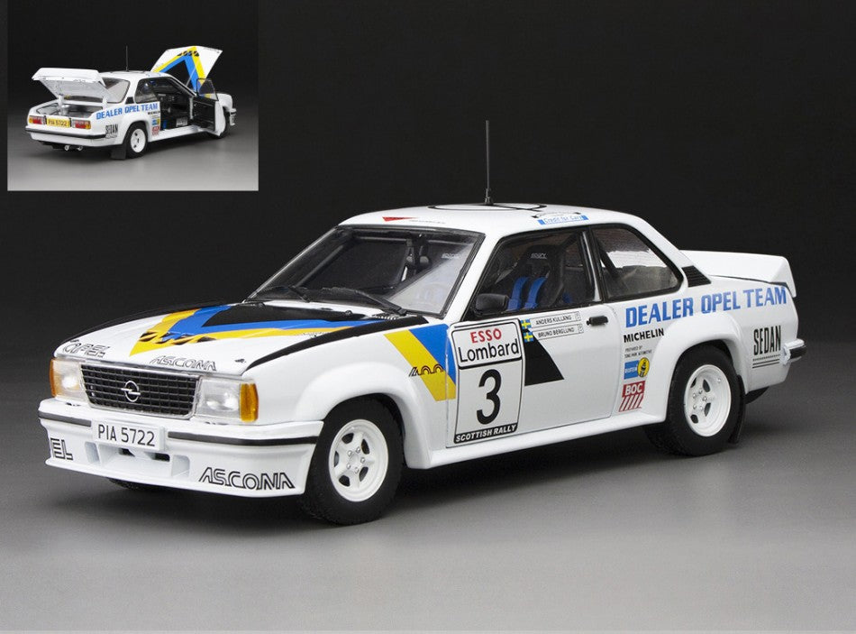 OPEL ASCONA 400 N.3 SCOTTISH RALLY 1980 A.KULLANG-B.BERGLUND 1:18 Scala 1:18 SunStar