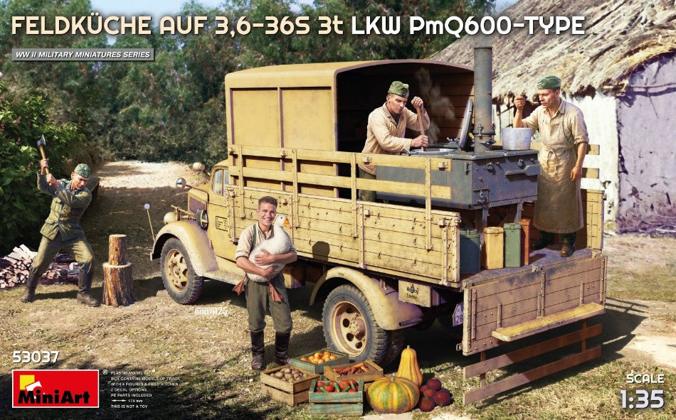 FELDKUCHE Auf 3,6-36S 3t LKW PmQ600-TYPE KIT 1:35 Scala 1:35 Miniart