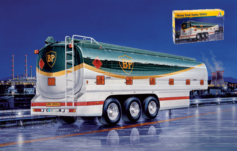 RIMORCHIO CISTERNA TOPAS KIT 1:24 Scala 1:24 Italeri