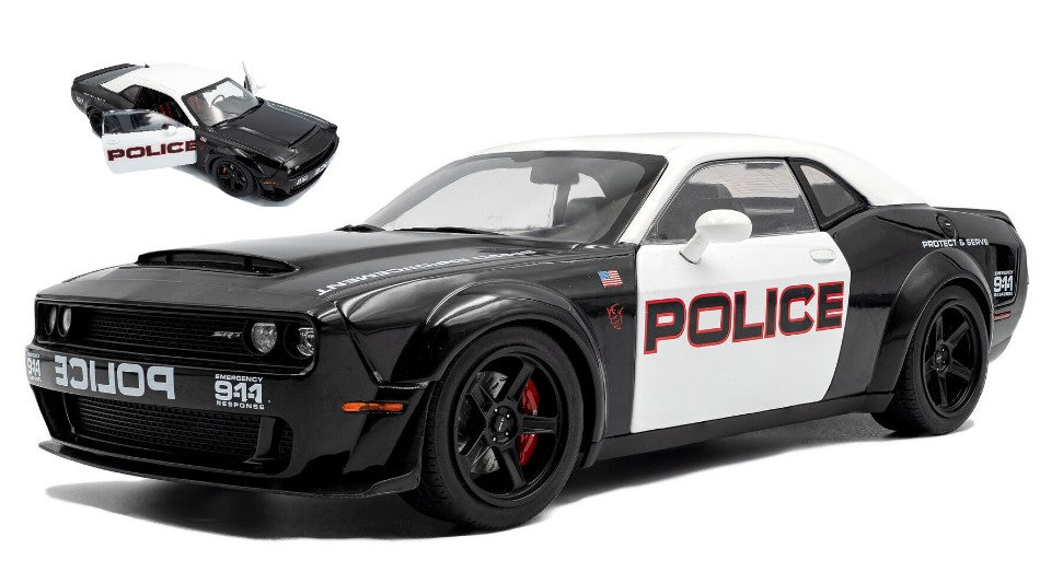 DODGE CHALLENGER R/T SCAT PACK WIDEBODY 2023 HIGHWAY POLICE 1:18 Scala 1:18 Solido