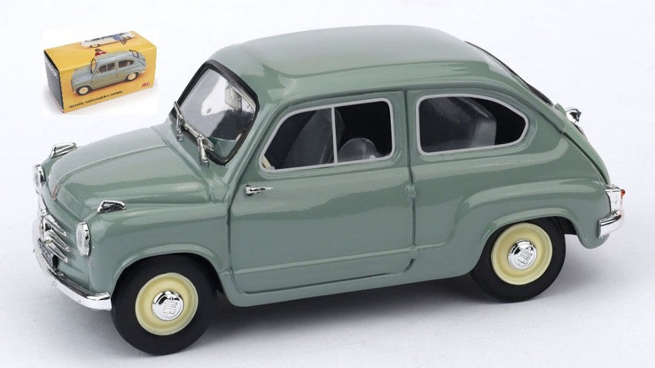FIAT 600 1a SERIE 1955-1969 VERDE CHIARO 1:43 Scala 1:43 Brumm