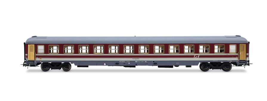 FS, UIC-X 1979 CARROZZA TRASPORTO PRIGIONIERI RED/GREY LIV. EP.IV-V 1:87 Scala 1:87 Rivarossi