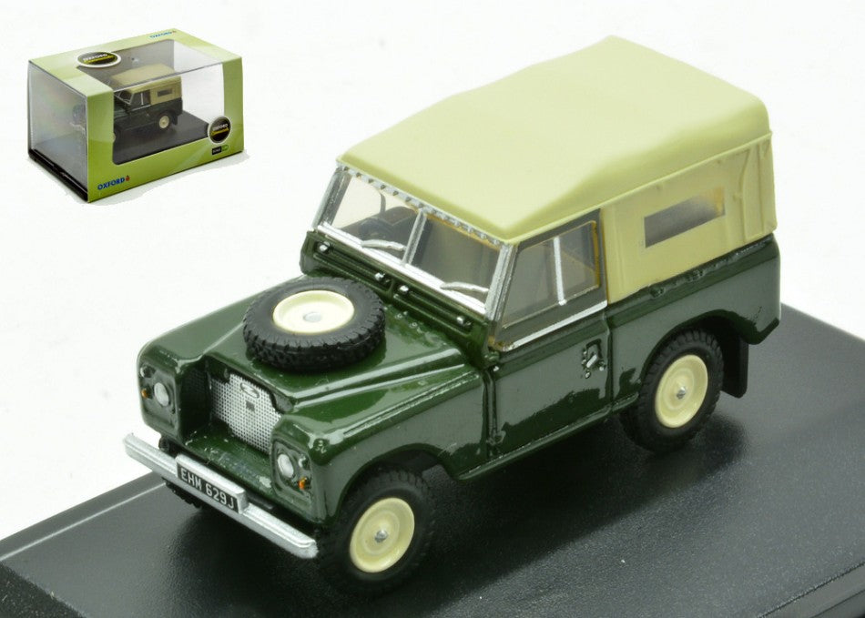 LAND ROVER SERIES 2A SWB CANVAS GREEN 1:76 Scala 1:76 Oxford