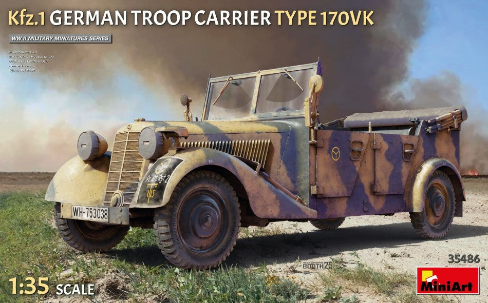 Kfz.1 GERMAN TROOP CARRIER TYPE 170VK KIT 1:35 Scala 1:35 Miniart