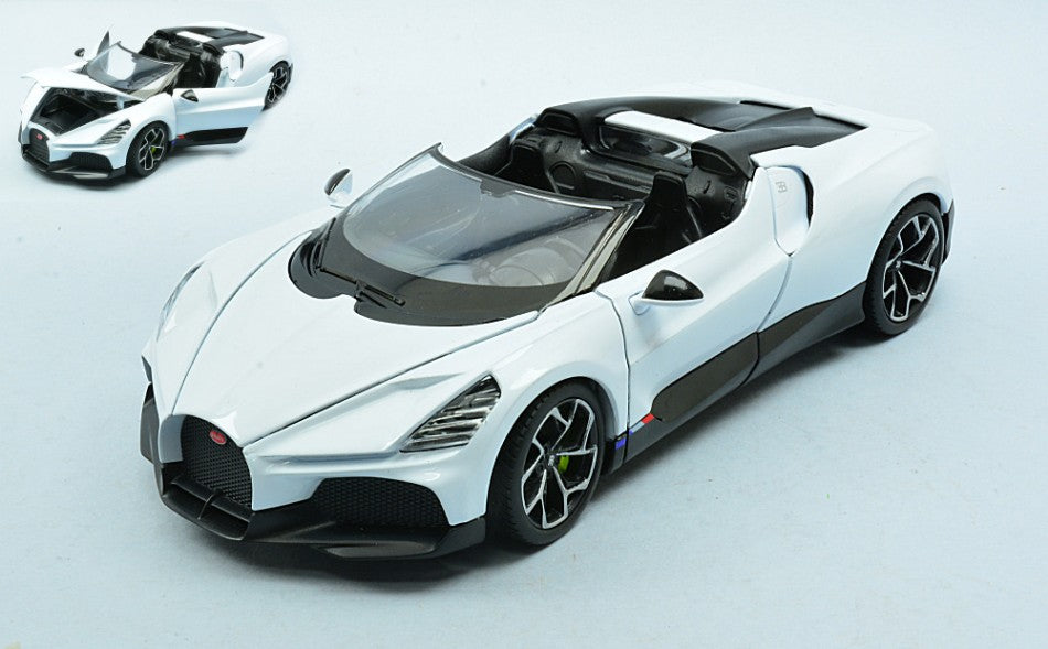 BUGATTI W16 MISTRAL WHITE 1:24 Scala 1:24 Welly
