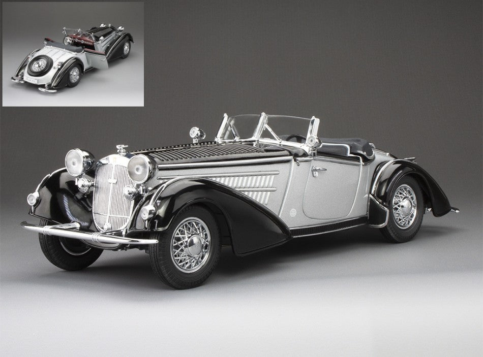 HORCH 855 SPECIAL ROADSTER 1939 BLACK/SILVER 1:18 Scala 1:18 SunStar