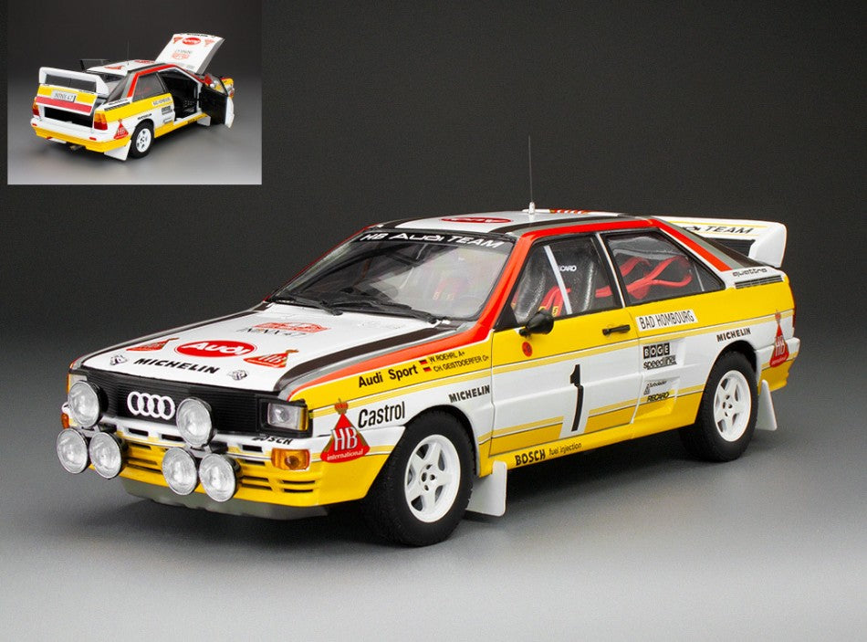 AUDI QUATTRO A2 N.1 WINNER RALLY MONTE CARLO 1984 ROHRL-GEISTDORFER 1:18 Scala 1:18 SunStar