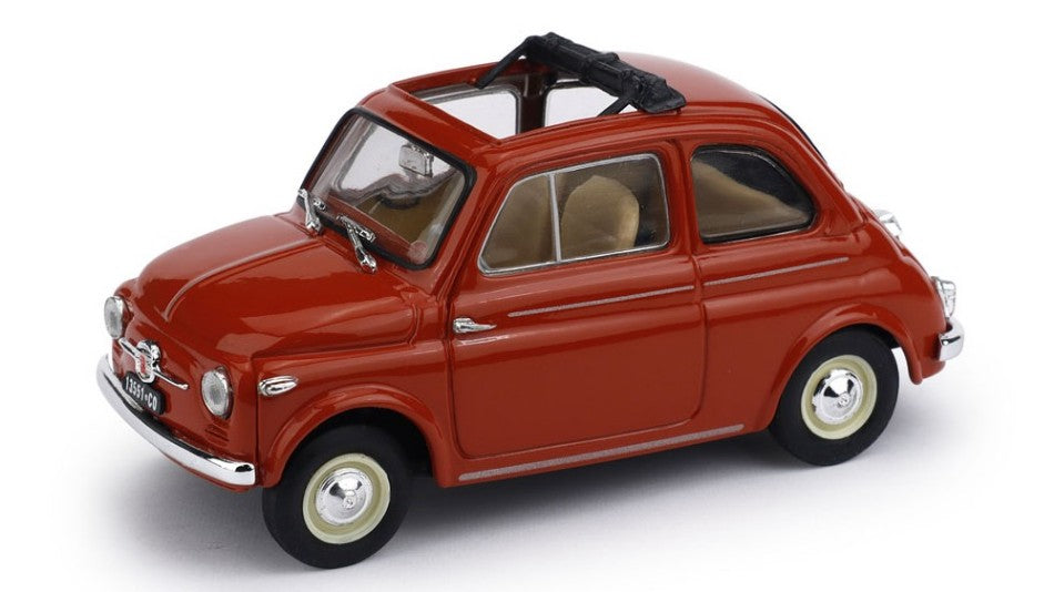 FIAT NUOVA 500 APERTA 1959 ROSSO CORALLO 1:43 UPD Scala 1:43 Brumm