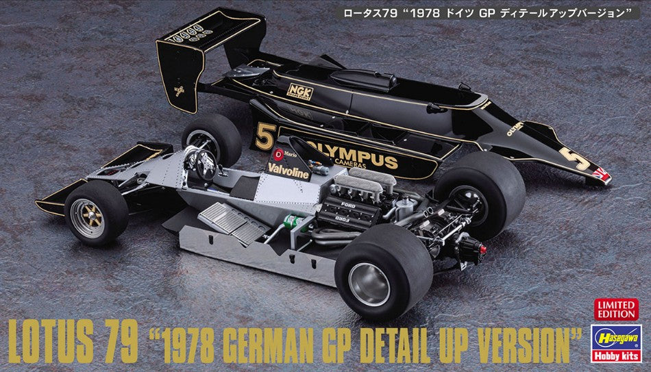 LOTUS 79 1978 GERMAN GP DETAIL UP VERSION KIT 1:20 Scale Varie Hasegawa
