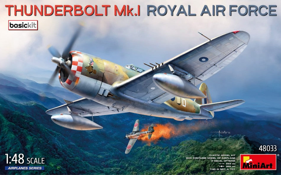 THUNDERBOLT Mk.I ROYAL AIR FORCE BASIC KIT 1:48 Scala 1:48 Miniart