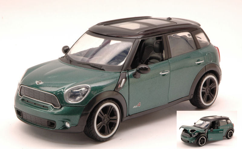 MINI COOPER S COUNTRYMAN 2011 GREEN W/BLACK ROOF 1:24 Scala 1:24 MotorMax