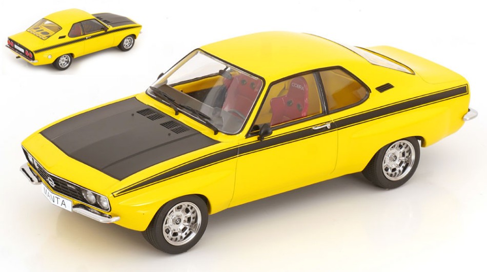 OPEL MANTA A IRMSCHER 1974 YELLOW/BLACK 1:18 Scala 1:18 ModelCarGroup