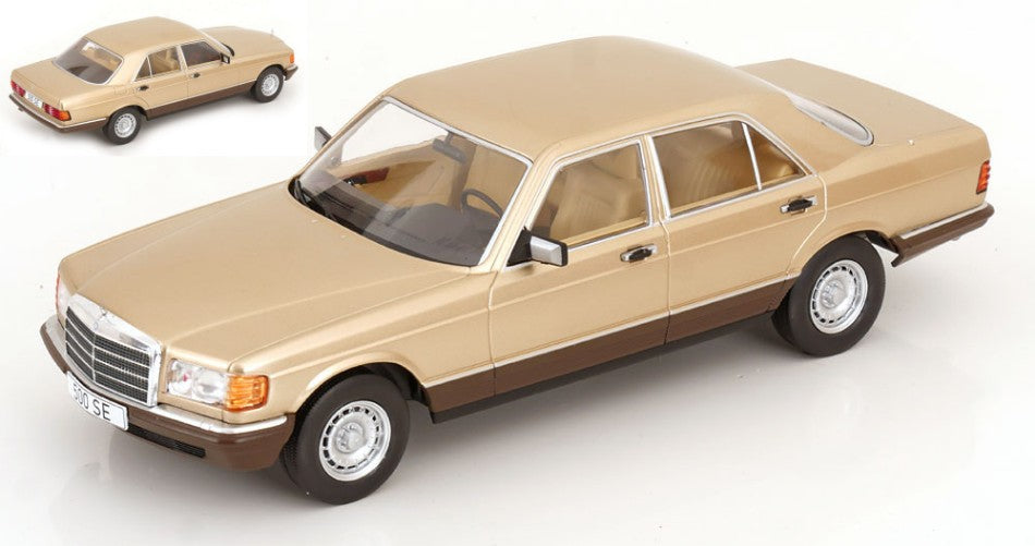 MERCEDES S-CLASS (W126) 1979 BEIGE 1:18 Scala 1:18 ModelCarGroup