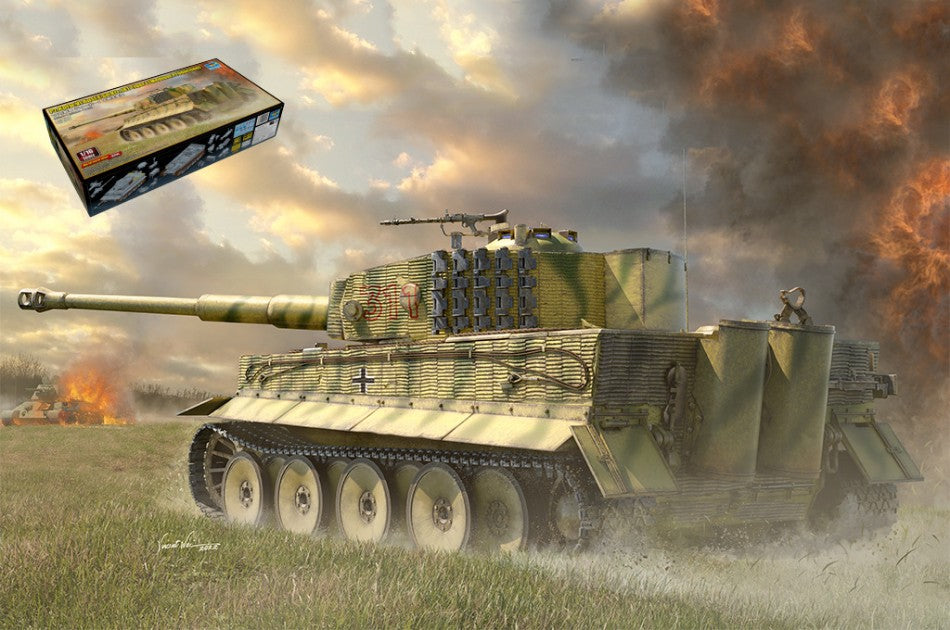 CARRO TIGER I Pz.Kpfw.VI KIT 1:16 Scala 1:16 Trumpeter