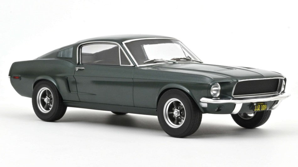 FORD MUSTANG FASTBACK 1968 SATIN GREEN METALLIC REPRODUCTION 1:12 Scala 1:12 Norev