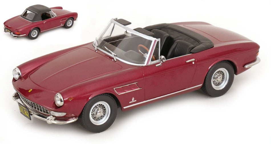 FERRARI 275 GTS PININFARINA SPYDER 1964 Steve Mc Queen REDMETALLIC 1:18 Scala 1:18 KK Scale