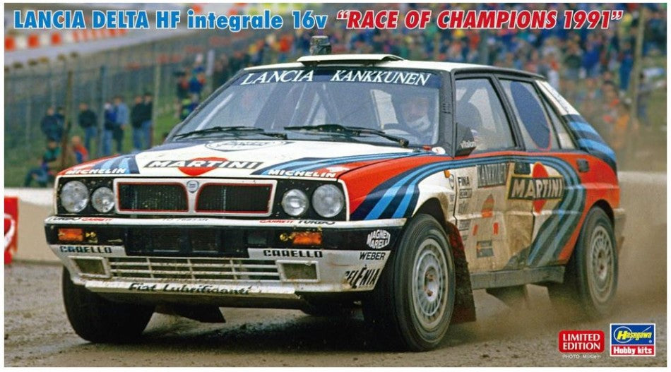 LANCIA DELTA HF integrale 16v Rally "RACE OF CHAMPIONS 1991" KIT 1:24 Scala 1:24 Hasegawa