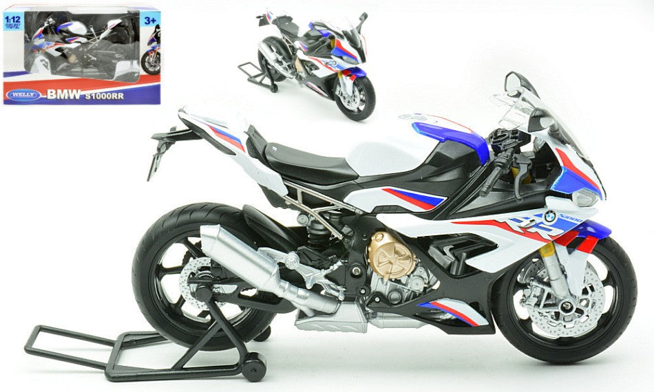 BMW S1000rr WHITE 1:12 Scala 1:12 Welly