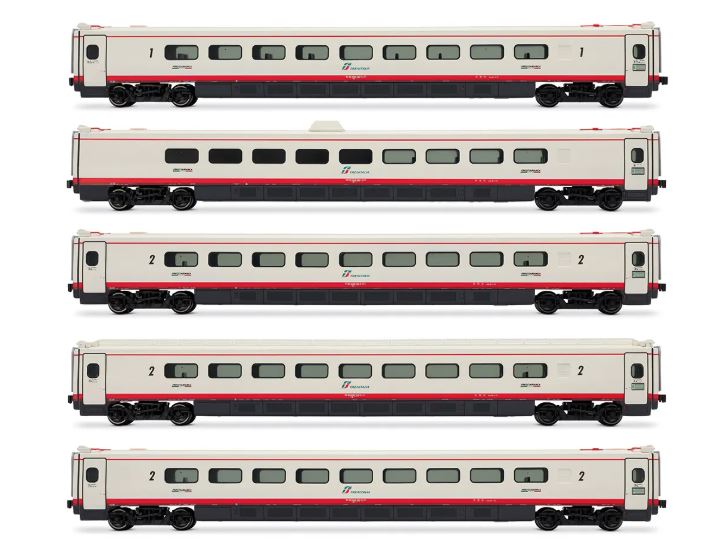 FS ETR 460 FRECCIABIANCA 5 UNIT PACK INTERMEDIATE COACHES EP.VI 1:87 Scala 1:87 Rivarossi