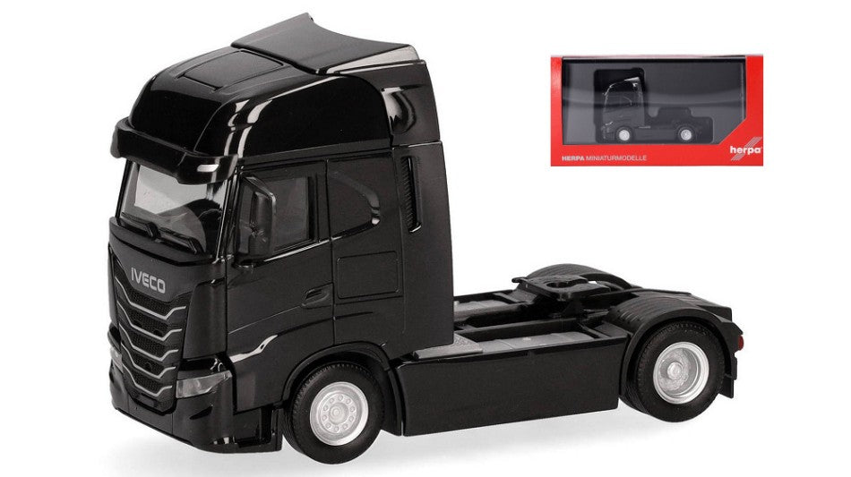 IVECO S-WAY (MY24) MOTRICE 2 ASSI NERO 1:87 Scala 1:87 Herpa