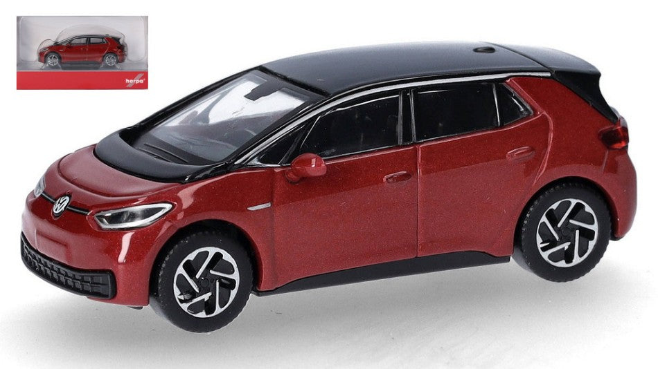 VW ID 3 RE ROSSO MET. 1:87 Scala 1:87 Herpa