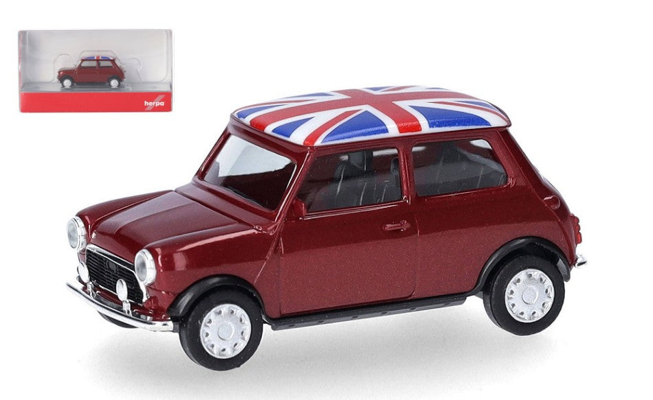 MINI MAYFAIR 2 PORTE HNIGHTFIRE RED METALLIC 1:87 Scala 1:87 Herpa