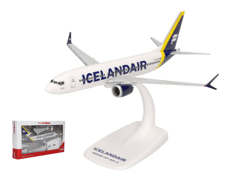 BOEING 737 MAX 8 ICEALANDER YELLOW TAIL STRIPE 1:200 Scale Varie Herpa