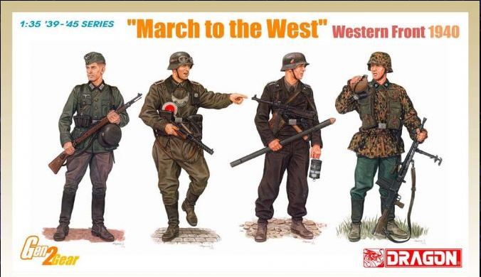MARCH TO THE WEST WESTERN FRONT 1940 KIT 1:35 Scala 1:35 Dragon