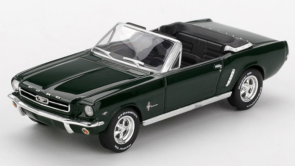 FORD MUSTANG CONVERTIBLE
HIGHLAND GREEN 1964 1:64 Scala 1:64 Mini GT