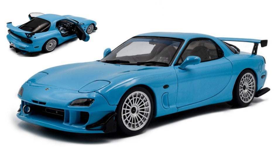 MAZDA RX7 FD3RS SOLIDO WORKS 1999 BLUE 1:18 Scala 1:18 Solido
