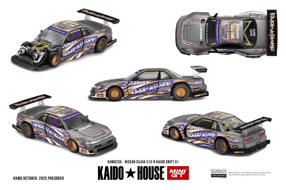 NISSAN SILVIA S13-R
KAIDO DRIFT V1 1:64 Scala 1:64 Mini GT
