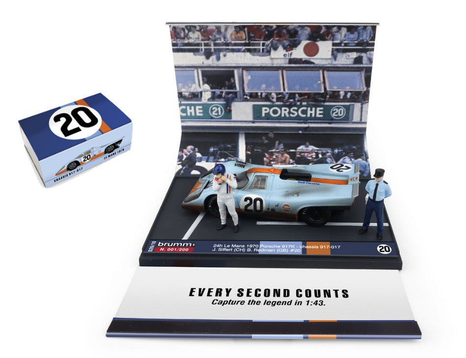 PORSCHE 917K N.20 24 H LE MANS 1970 SIFFERT-REDMAN ED.LIM.PCS 200 1:43 Scala 1:43 Brumm