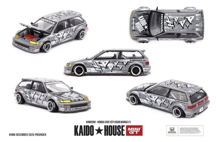 HONDA CIVIC (EF) KAIDO
MANGA V1 1987 1:64 Scala 1:64 Mini GT