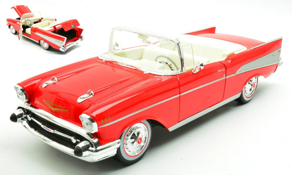 CHEVROLET BEL AIR CABRIO 1957 RED 1:18 Scala 1:18 Maisto