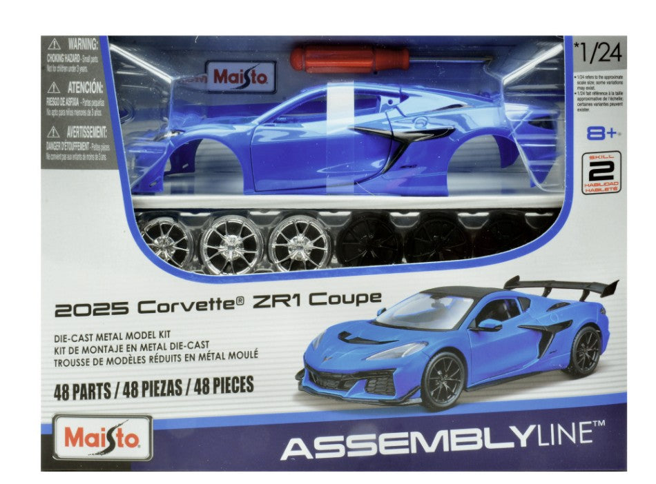 CORVETTE ZR1 BLUE KIT 1:24 Scala 1:24 Maisto